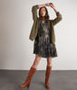 Picture of GWENAELA SHORT KHAKI TIE-DYE DRESS